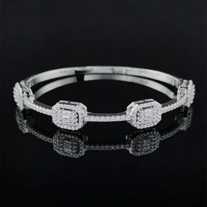 S925 STERLING SILVER DIAMOND BRACELET, NICE BRACELET, CUTE BRACELET